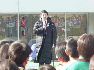 第37回奈良市小学生サッカー選手権大会開会式の画像