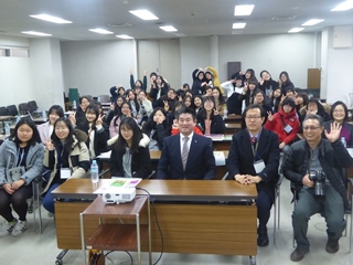 慶州女子中学校一行市長表敬訪問の画像