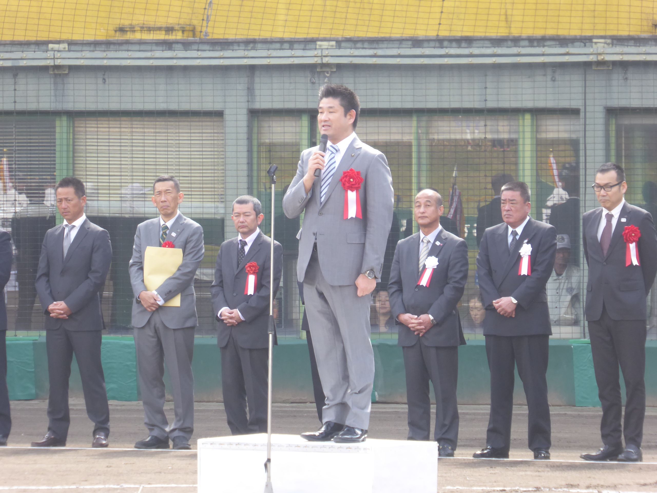 奈良県中学校選抜野球大会　兼　全日本少年軟式野球大会奈良県予選会　開会式の画像