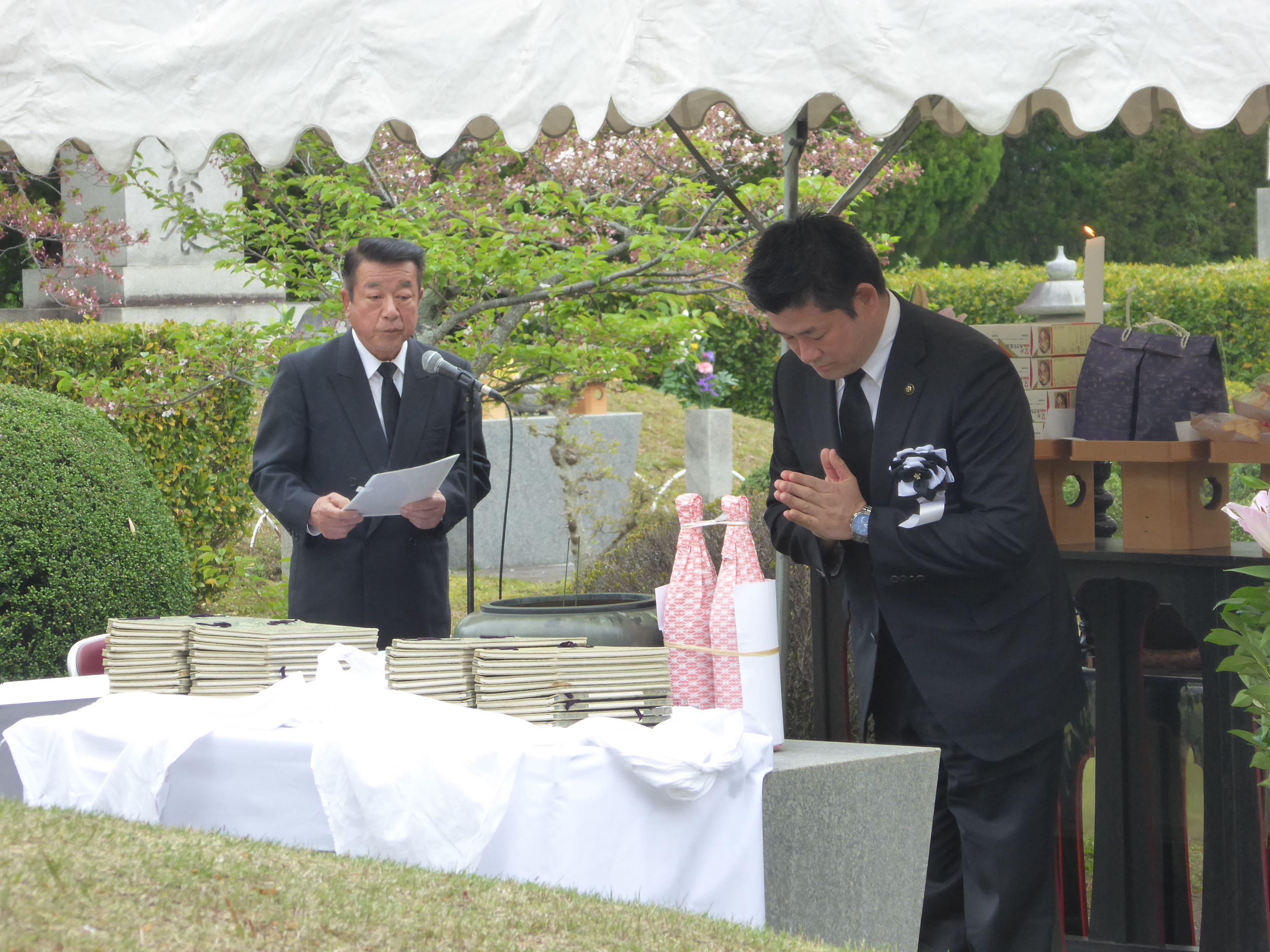 奈良市戦没者春季慰霊法要の画像