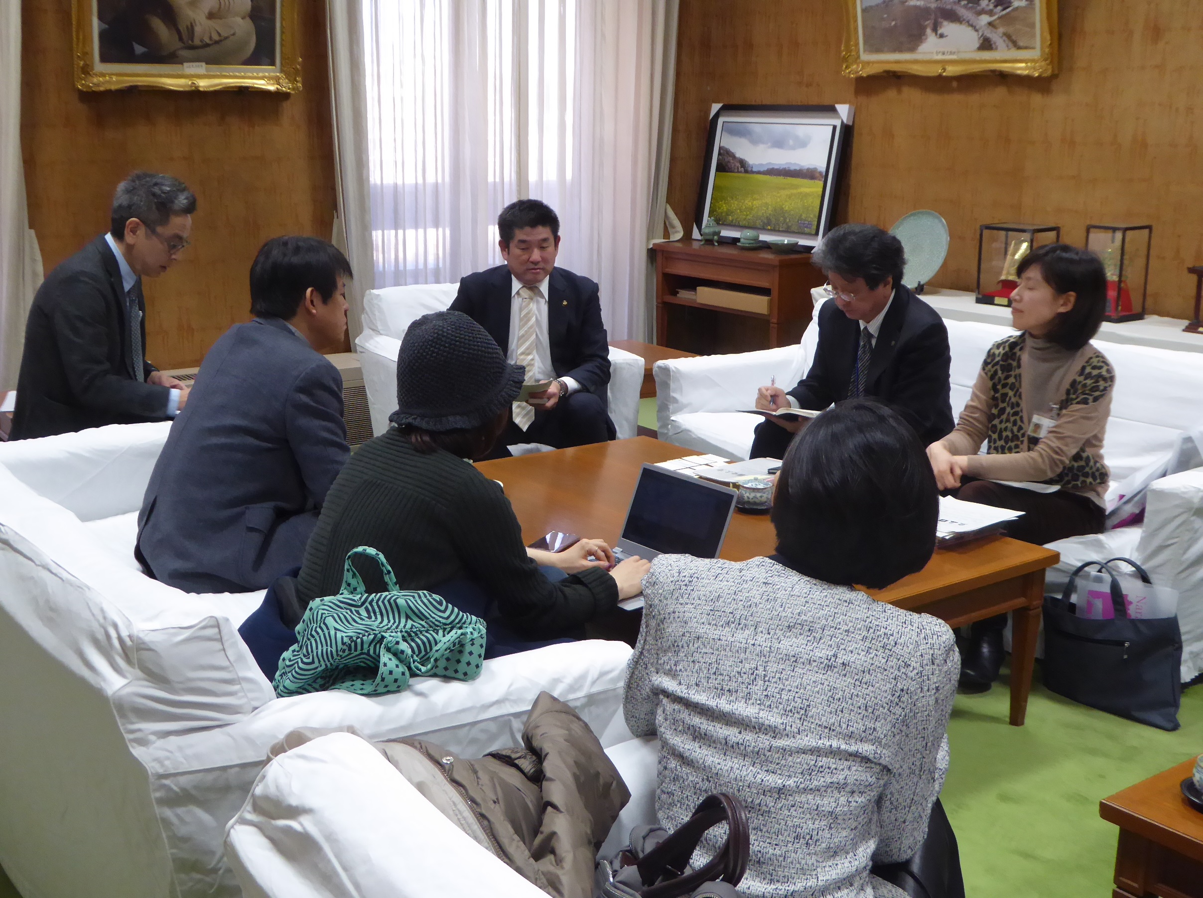 韓国記者団市長表敬訪問の画像