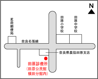 田渡診療所案内図