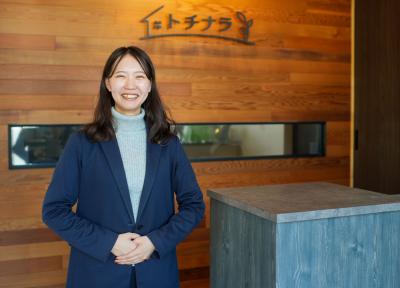 不動産事業部　高の原店　店長 行本礼佳（ゆきもと・あやか）さん