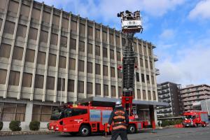 はしご車による救助