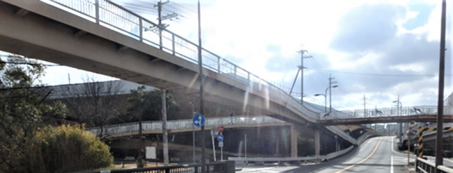 鶴舞橋歩道橋の画像